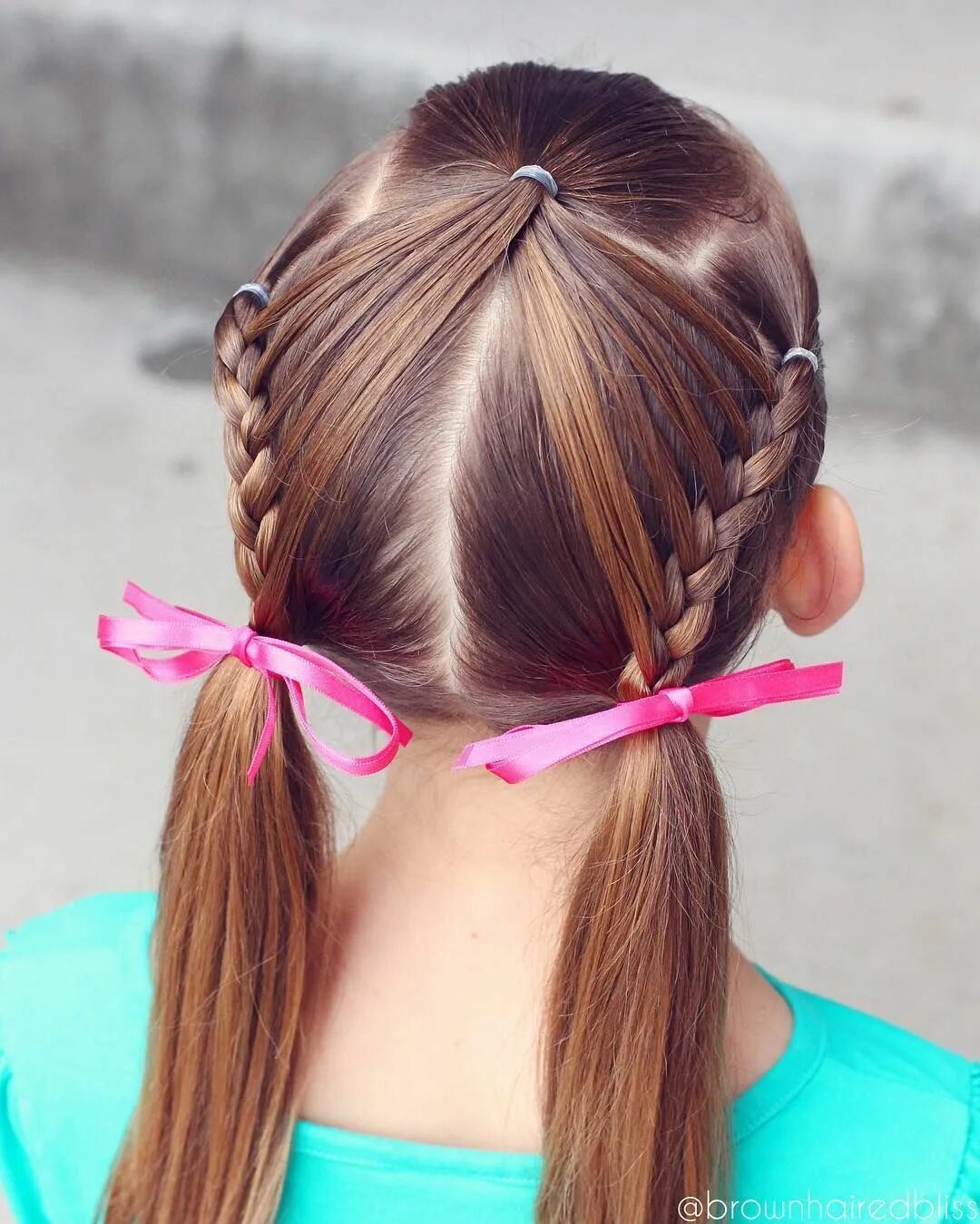 Прическа для девочки легкая и быстрая Pin di Adorable Hairstyles