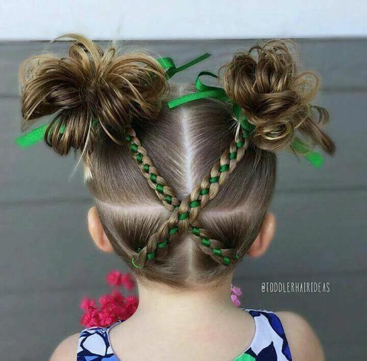 Прическа для девочки на день Pin by sarah bretado on Peinados de niñas Hair styles, Ribbon hairstyle, Cool ha