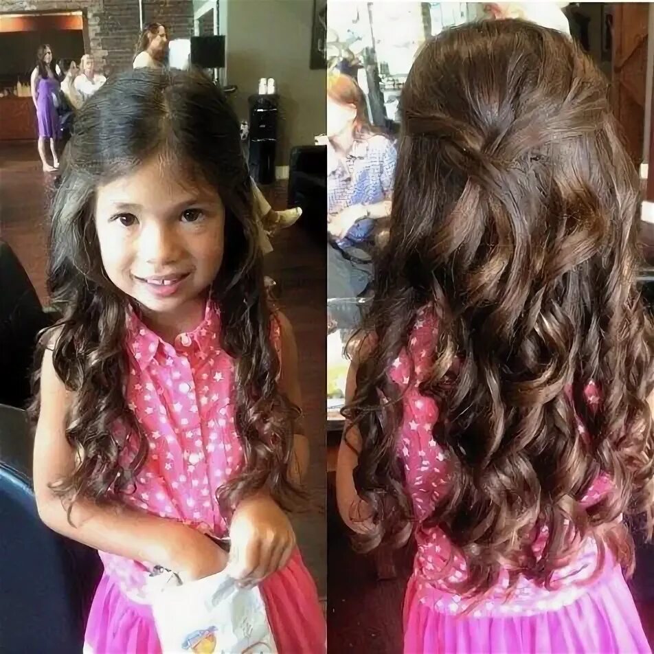 Прическа для девочки накрученные волосы 40 Cool Hairstyles for Little Girls on Any Occasion Hair styles, Little girl hai