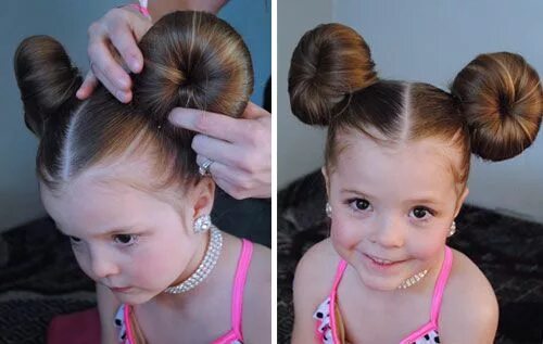 Прическа для девочки рогалики Minnie Mouse Hair Bun Tutorial Hair bun tutorial, Crazy hair, Disney hairstyles