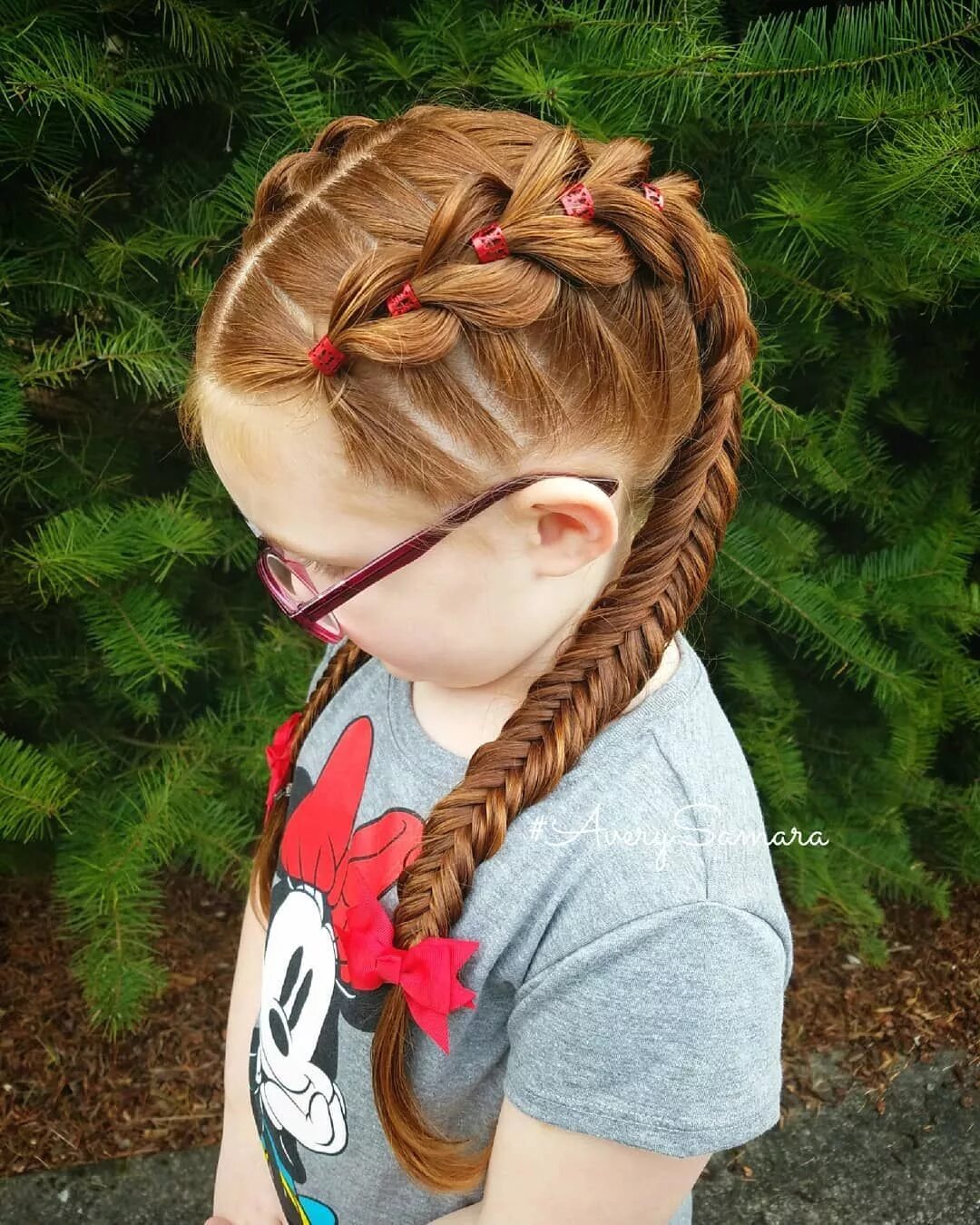 Прическа для девочки с косичками впереди Pin on Creative Braids & Styles