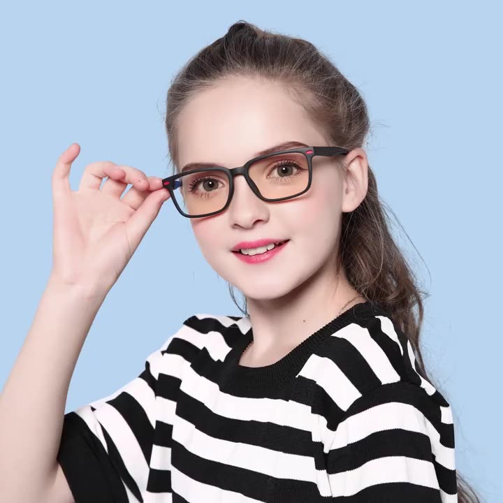 Прическа для девочки с очками New Fashion Hot Selling Eyeglasses Frames Acetate Eye Children Anti-blue Glasses