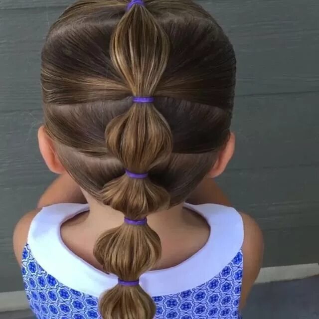 Прическа для девочки с резинками очень простая Pin by Arzu SARIBOĞA on Hair styles Hair styles, Girl hair dos, Kids hairstyles