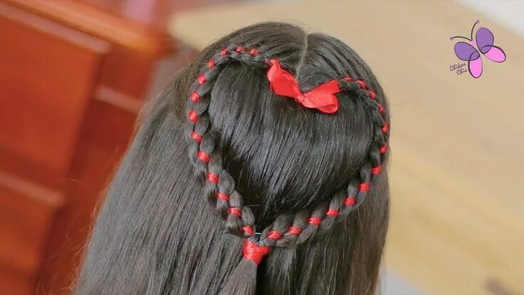 Прическа для девочки сердечко 50 Lovely Braid Hairstyles For Valentines Day Braided hairstyles, Hair styles, K