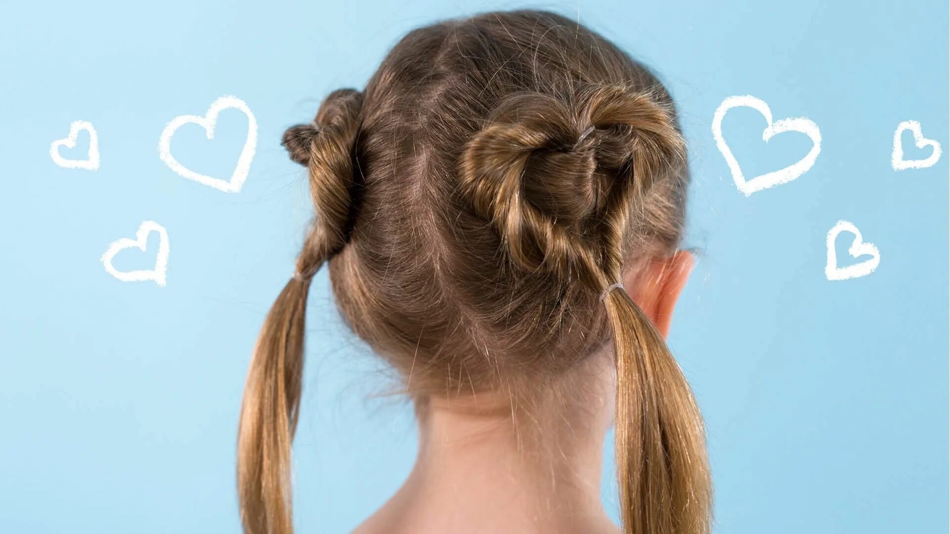 Прическа для девочки сердечко Kids' hair: How to do heart pigtails Wacky hair, Whacky hair day, Wacky hair day