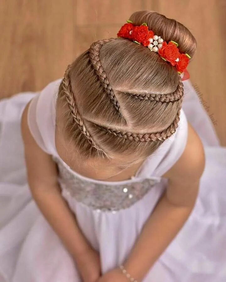 Прическа для девочки в сад Pin on Peinados Box braids hairstyles, Curly hair styles, Baby hairstyles