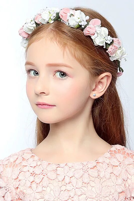 Прическа для девочки веночек Sweet Flower Girl'S Headpiece - Wedding/Special Occasion Wreaths / Flowers Cinti