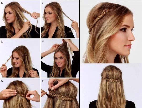 Прическа для дома на длинные волосы Même les plus difficiles 12 coiffures simples Coiffures simples, Coiffure, Nouve