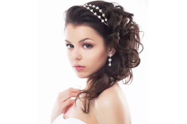 Прическа для фотосессии на средние волосы Weding Hairstyles With Headband Headband hairstyles, Long hair styles, Hair styl