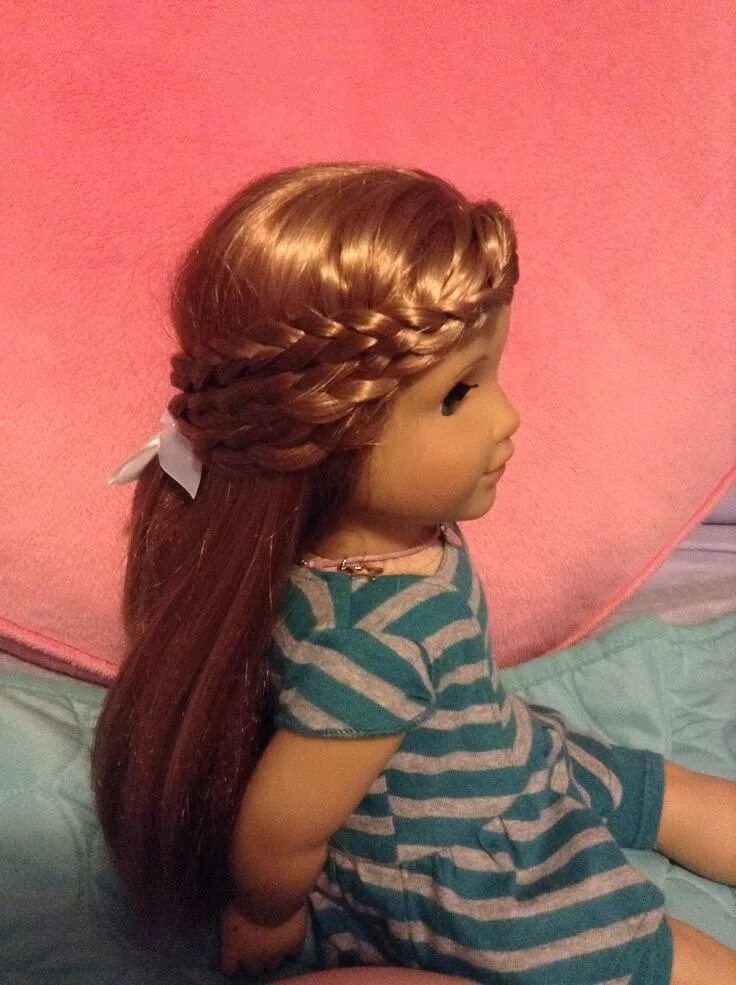 Прическа для куклы с длинными A cute and easy hairstyle for your American Girl Doll! This is McKenna. American