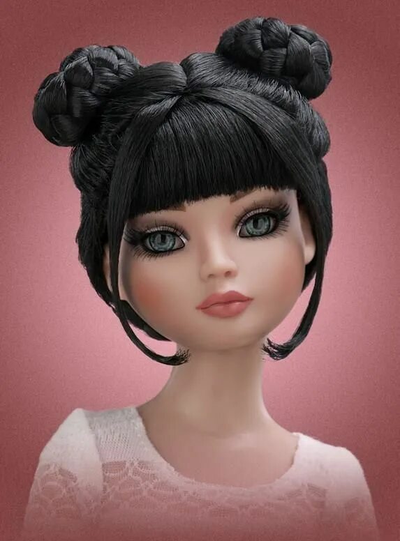 Прическа для куклы с короткими волосами pretty doll Doll hair, Fashion dolls, Doll wigs