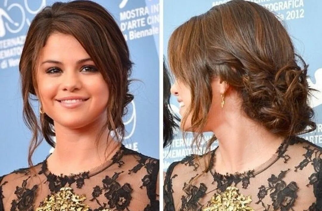 Прическа для невысоких женщин Pin on Carpet Styles Selena gomez hair, Celebrity hairstyles, Hair styles