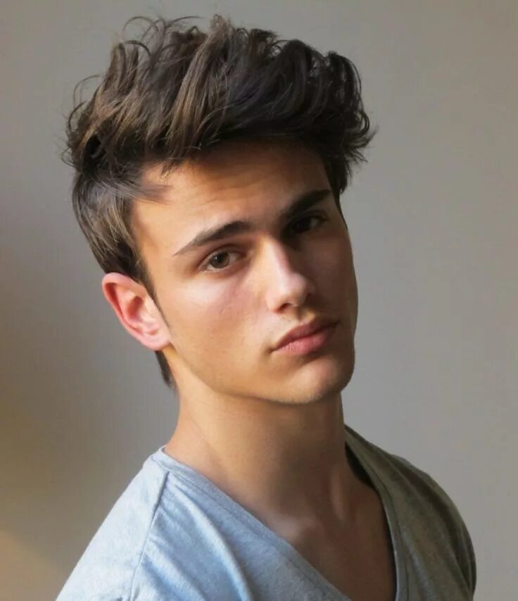 Прическа для парня 17 лет kurzhaarfrisur maenner pompadour tolle idee verspielt look Teen boy hairstyles, 