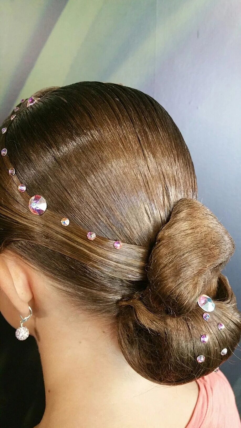 Прическа для вальса для девочки Dance hairstyle