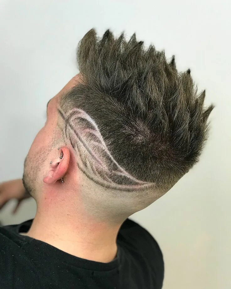 Прическа дракончик мужская 35 Awesome Design Haircuts For Men - Men's Hairstyles Haircut designs, Hair tatt