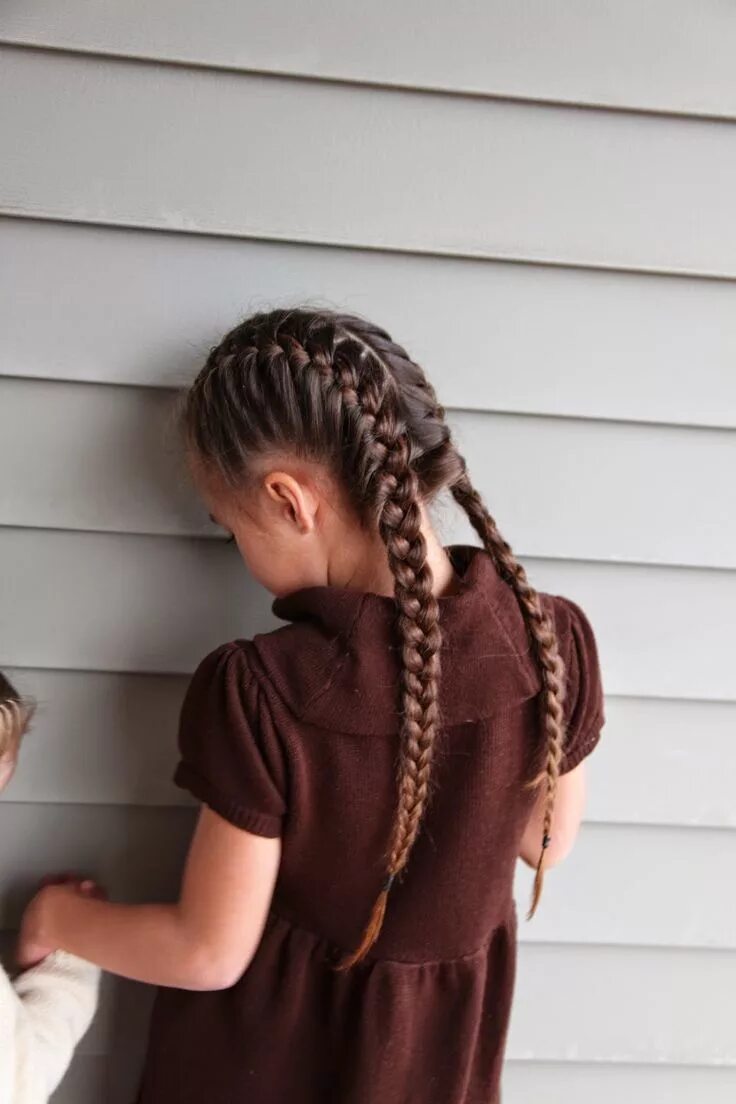 Прическа две косы для девочки Braid Inspiration (with links to tutorials)! Braid inspiration, Kids hairstyles,