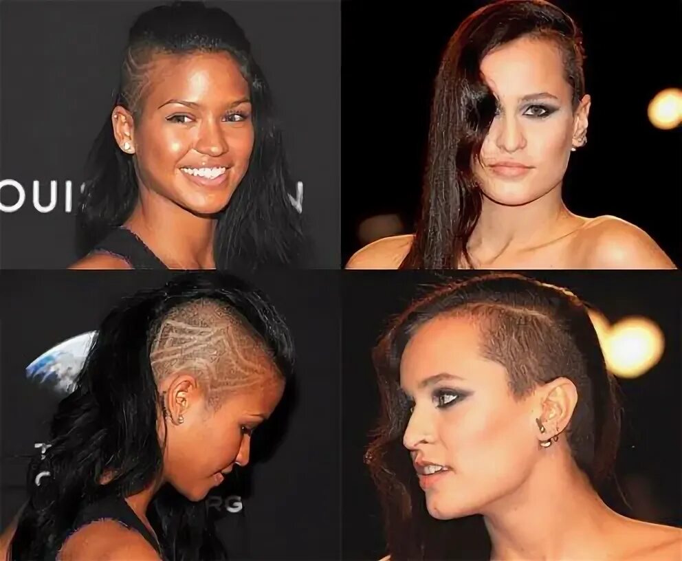 Прическа эффект Love the design on the left! Undercut hairstyles, Cassie hair, Hairstyle