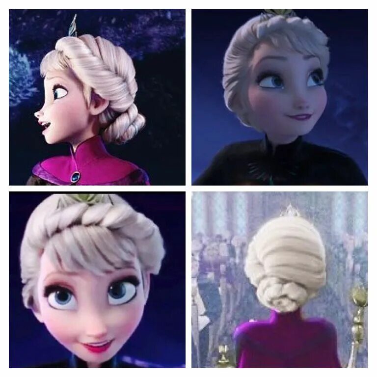 Прическа эльзы для девочки Elsa's Stunning Updo for a Special Occasion