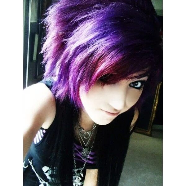 Прическа эмо для девочек Emo Haircuts for Short Hair 2014 ❤ liked on Polyvore featuring hair and people M