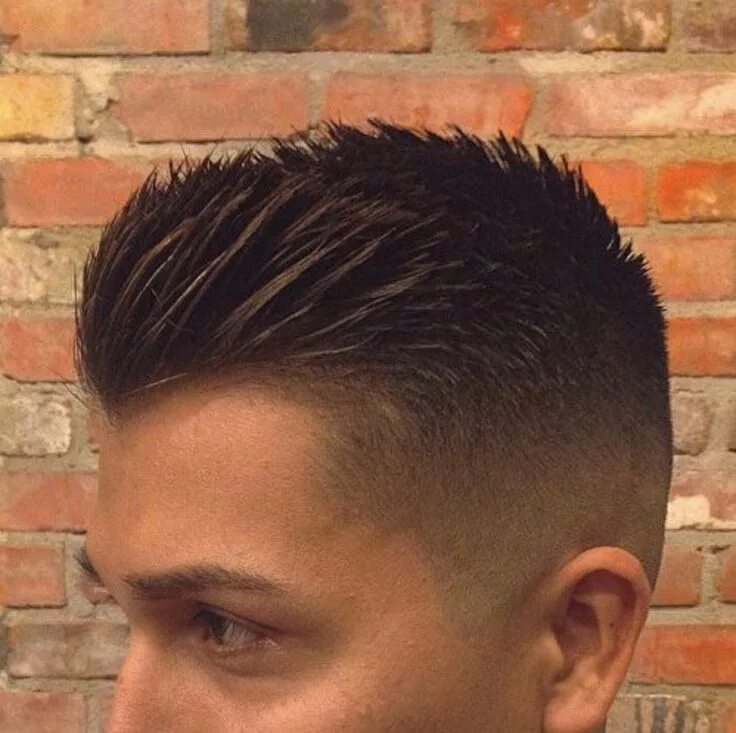 Прическа еж мужская Spikey crewcut, men's hairstyles (2015/2016) Really short hair, Thick hair style