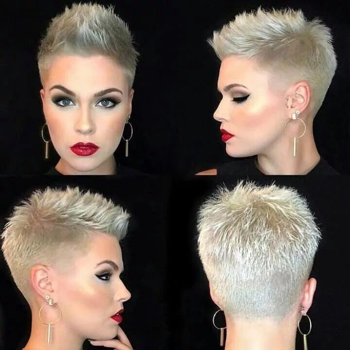 Прическа ежик для женщин Pin on pixie haircut Very short hair, Short spiky hairstyles, Short hair styles 