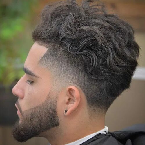 Прическа фейд длинная Pin em Curly Hairstyles For Men