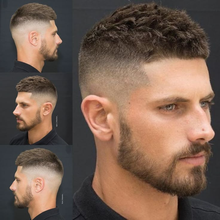 Прическа фейд короткая Short Men's Fade Haircut