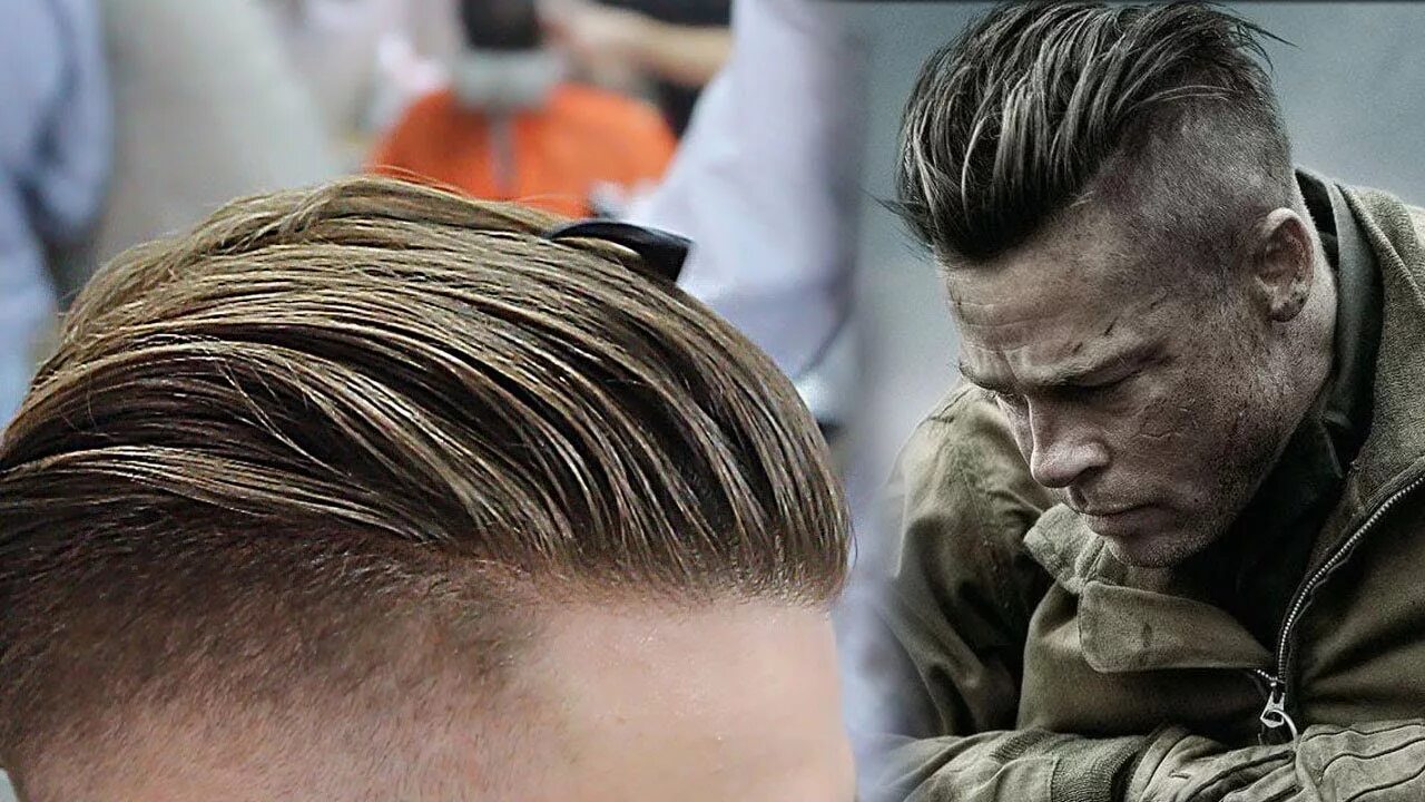 Прическа фильм Brad Pitt Hairstyle from FURY ★ Look della settimana Taglia & Cambia - YouTube