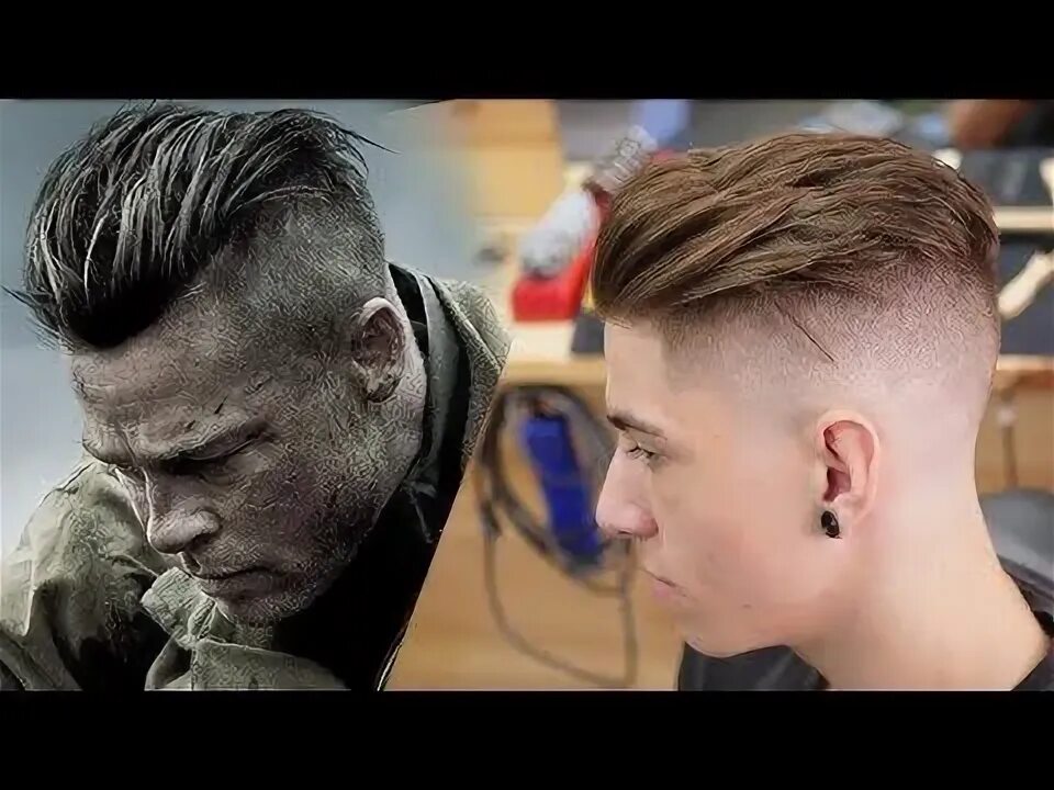 Прическа фильм Brad Pitt Hair from FURY Men's Undercut & Hairstyle Trend Tutorial #NEW 2017 - Y