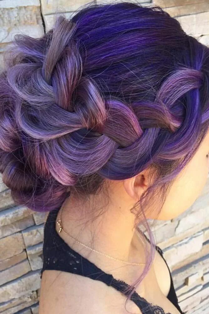 Прическа фиолетовые волосы 19 Light Purple Hair Color Ideas Hair styles, Hair color purple, Easy updos for 