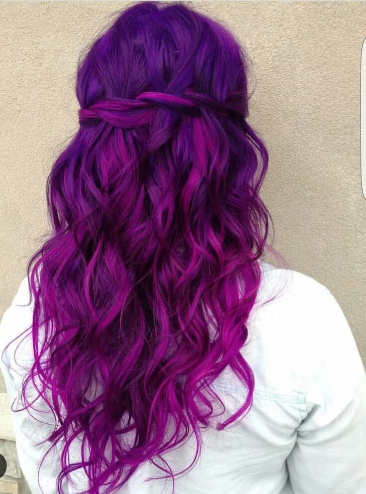 Прическа фиолетовые волосы Hair Trends - Hottest Hairstyles We’re Obsessed With Purple ombre hair, Ombre ha