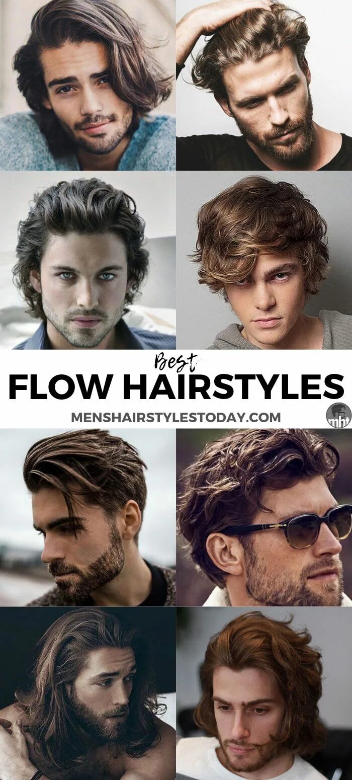 Прическа flow мужская 21 Best Flow Hairstyles For Men (2024 Guide) Long hair styles men, Haircuts for 