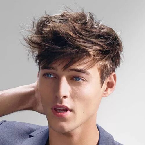 Прическа fluffy fringe мужская 37 Stylish Messy Hairstyles For Men in 2024 Mens messy hairstyles, Long messy ha