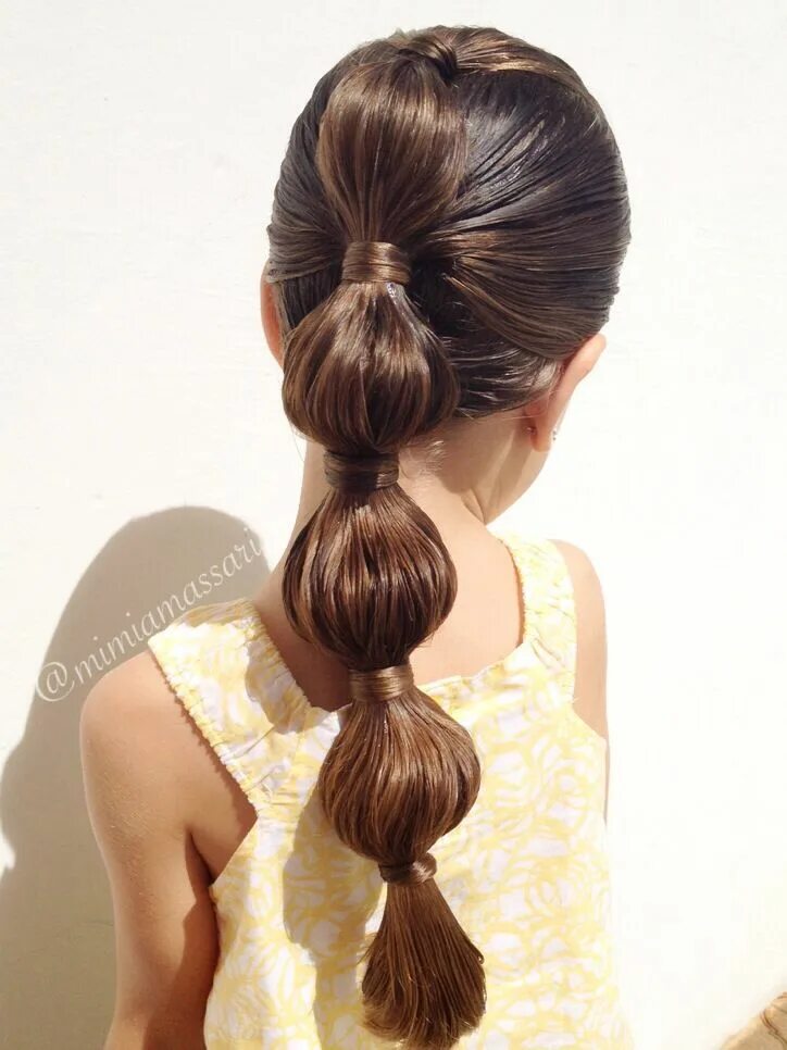 Прическа фонарики для девочки Bubble Hairstyle by @mimiamassari Jasmine hair, Pretty hairstyles, Long hair sty