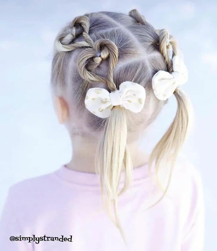 Прическа фотки для девочек Back to School Hairstyles - Girl Loves Glam Valentines hairstyles, Girl haircuts