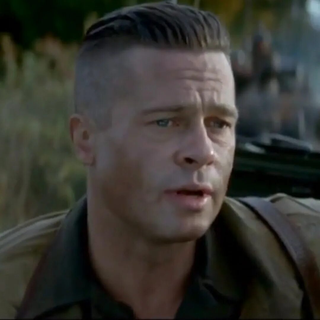 Прическа фото ярость Watch! Brad Pitt Stars in Explosive New Trailer for Fury