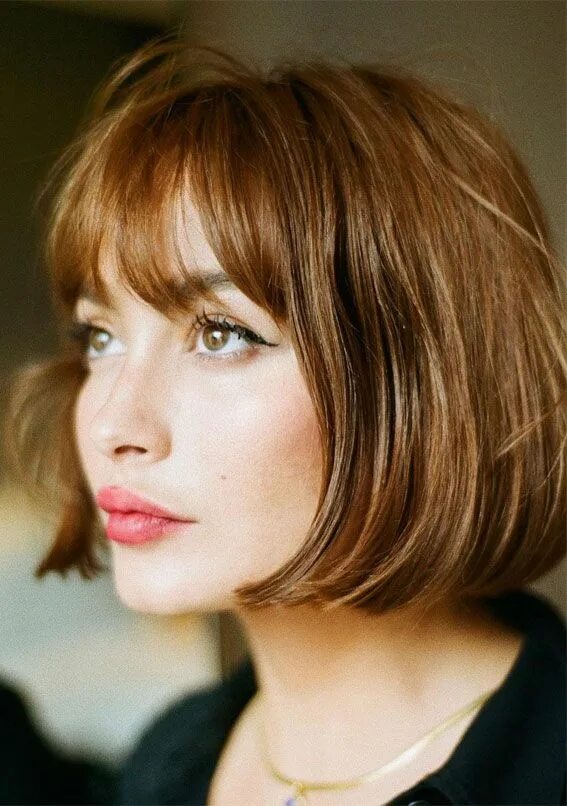 Прическа французское каре Trendy French Bob Haircut for Women