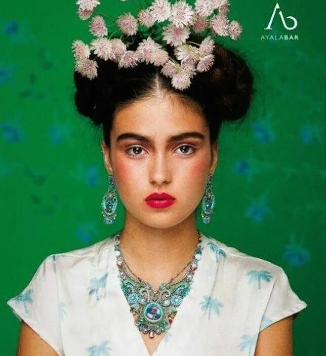 Прическа фриды кало как сделать Ayala Bar, collezione Classic summer 2014 UnaDonna Mexican fashion, Frida kahlo 