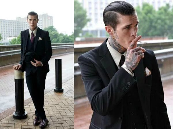 Прическа гангстера мужская rebellious business, interesting juxtaposition Suit jacket, Single breasted suit