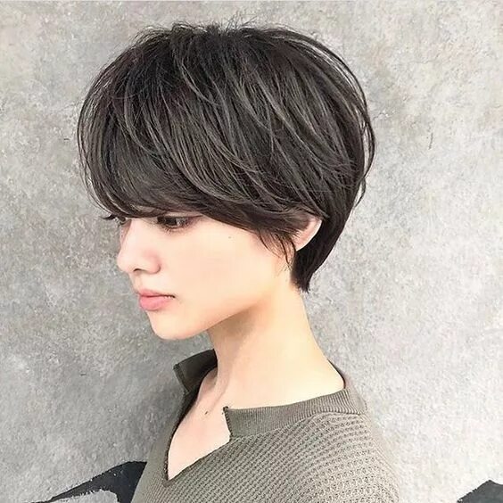 Прическа гарсон женская фото на средние Asian Short Hairstyles for Fine Hair Короткі зачіски, Стилі зачісок і Короткі ст