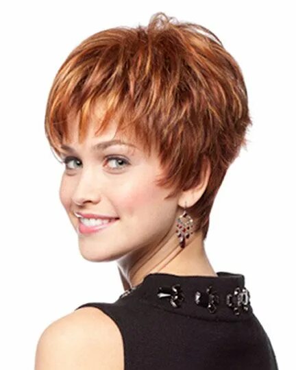 Прическа гаврош фото для женщин TressAllure Wigs Ella Short shag hairstyles, Short hair with layers, Hair styles