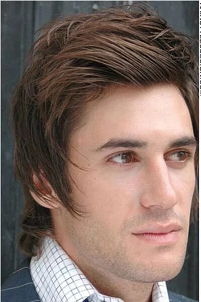 Прическа гаврош мужская Gorgeous Comed Back Brown Hair travel places in 2019 Men hair color, Natural bro