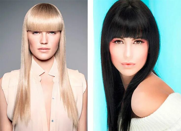 Прическа где челка длиннее волос Straight Bangs: How to Style and Maintain