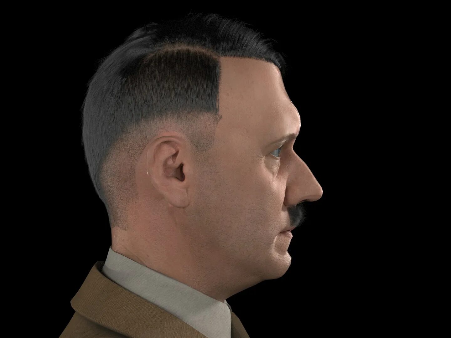 Прическа гитлера фото Adolf Hitler Model - TurboSquid 1223055