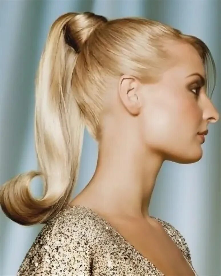 Прическа гладкий хвост на средние волосы Glam Ponytail Hair Style 2014 prom hairstyles 2014 Hair styles 2014, Hair styles