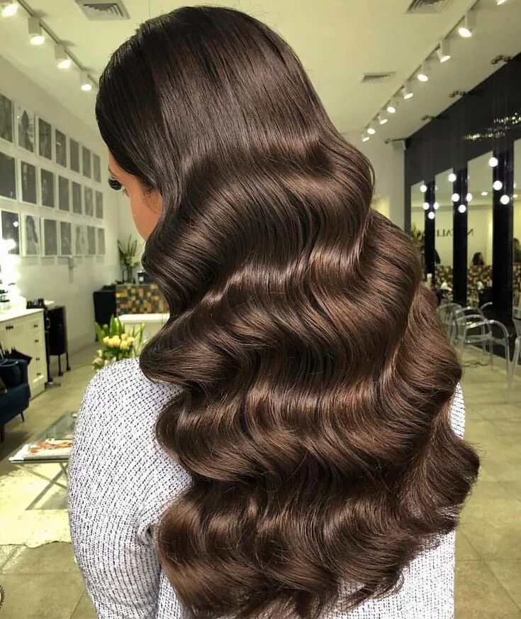 Прическа голливудская волна фото Natalie Anne Hair on Instagram: "Glam waves ✨ what’s your fav signature style? C