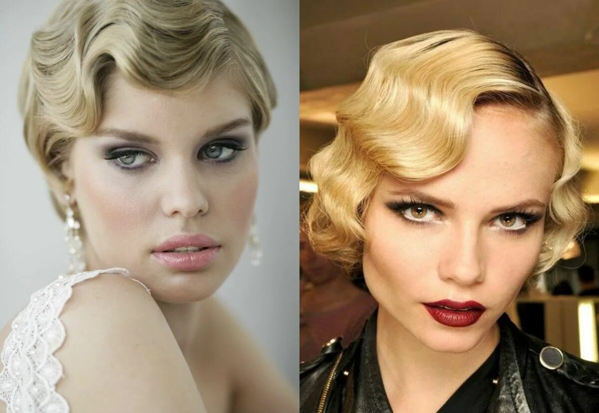 Прическа голливудская волна на короткие волосы 1920's Inspired Retro Hairstyles To Look Delicate Today 着 物 髪 型 シ ョ-ト, 髪 型