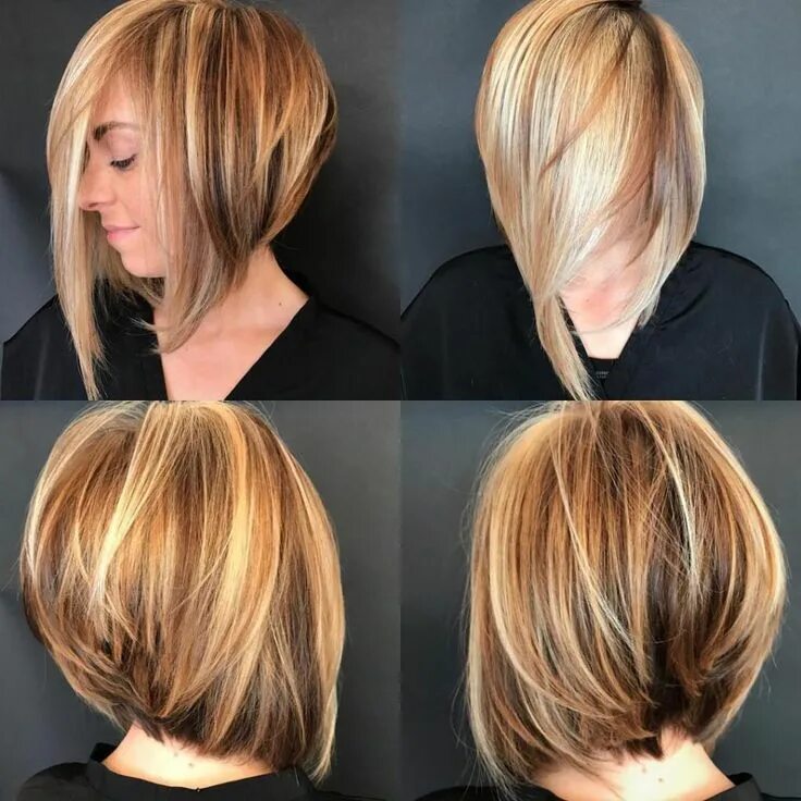 Прическа градуированное каре на средние волосы 30 Beautiful and Classy Graduated Bob Haircuts Graduated bob hairstyles, Graduat