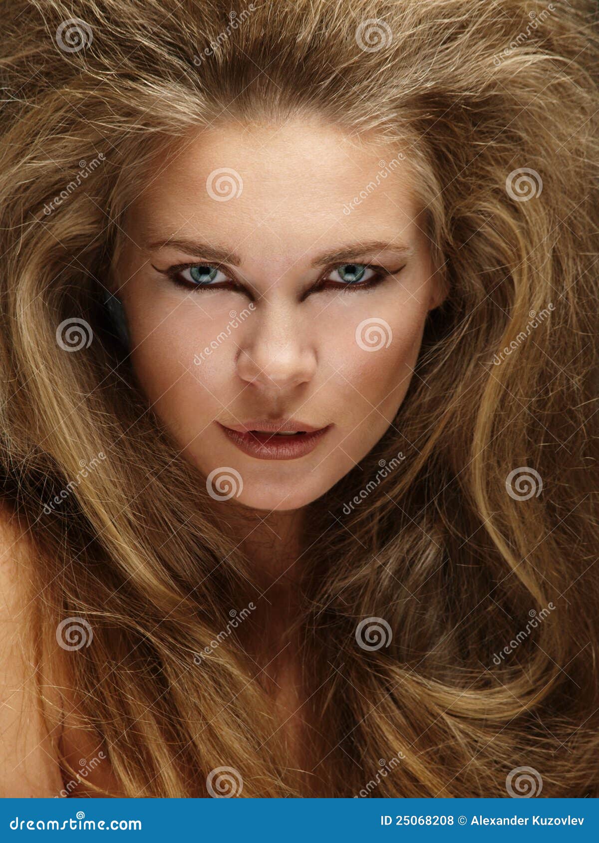 Прическа грива женская Lions mane stock photo. Image of backcombing, face, erotic - 25068208