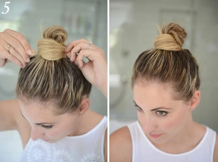 Прическа гульки на короткие волосы 3 Hairstyle Hacks For a Short Bob Hair hacks, Short hair hacks, Short hair bun